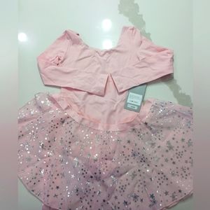 GIRLS PINK DANCE WEAR LEOTARD. SIZE 6/8